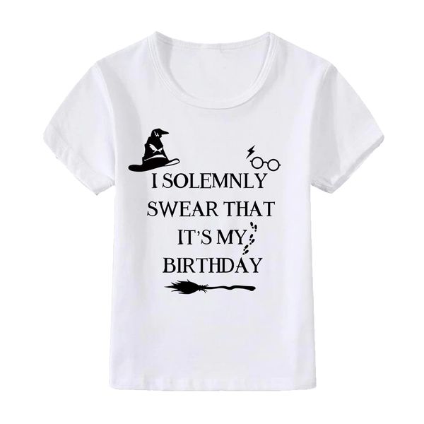I Solemnly Swear That It's My Birthday Kids T-Shirt Short Sleeve