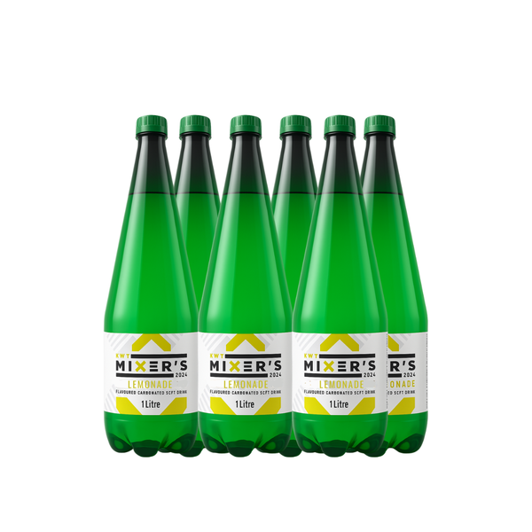 KWT Sparkling Lemonade Mixer Drink (6 Pack) PET