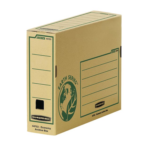 Bankers Box, Earth Series, A4 Economy Archive Box, 80mm, 20 Pack