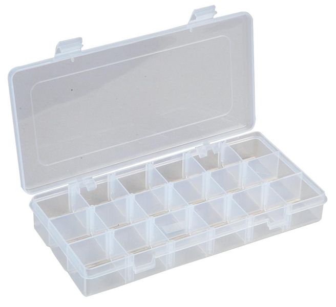 General Purpose Storage Box, Compartment Box, Clear