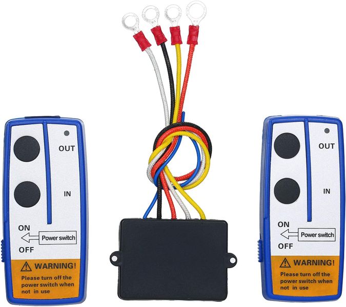 2 Piece 12V Recovery Wireless Winch Remote Control Handset Switch