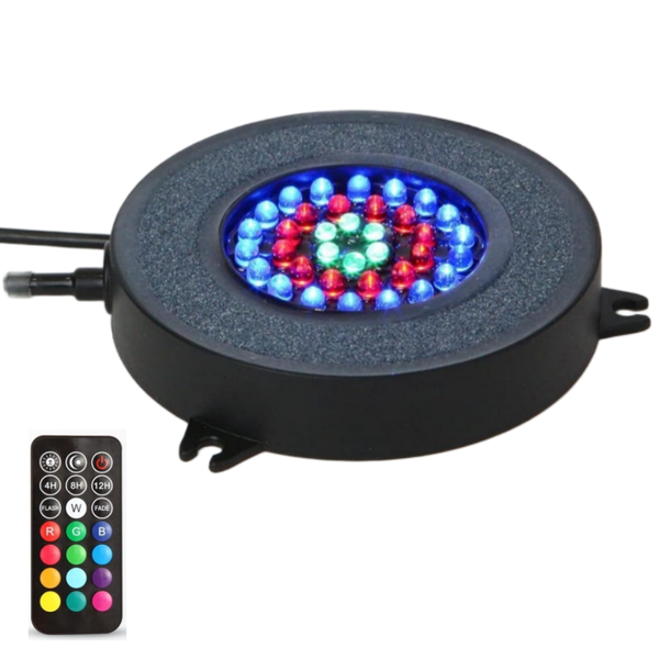 Aquarium Air Bubble LED Light, Fish Tank Aquarium Lights Air Stone Disk