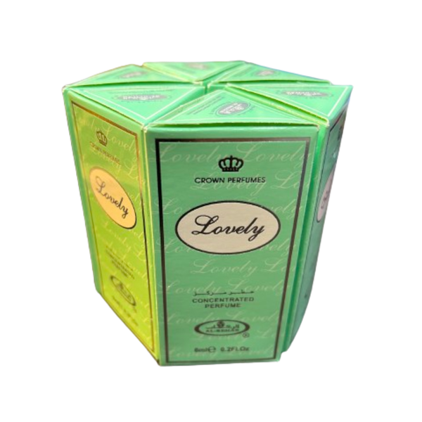 6 x 6ml Al-Rehab Lovely Roll On Attar Concentrated Perfume Oil