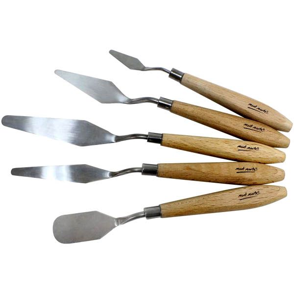Mont Marte Stainless Palette Knife Set - 5 Piece