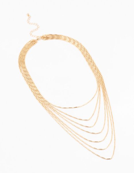 Lovisa Gold Layered Necklace Nice One Top
