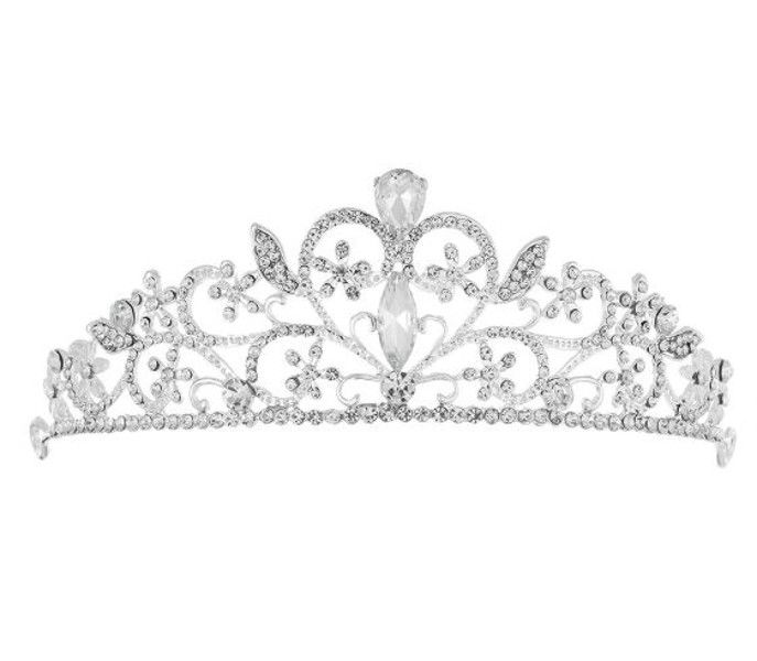 Olive Tree - Rhinestone Crystal Styled Tiara 04 - Bridal / Formal Event