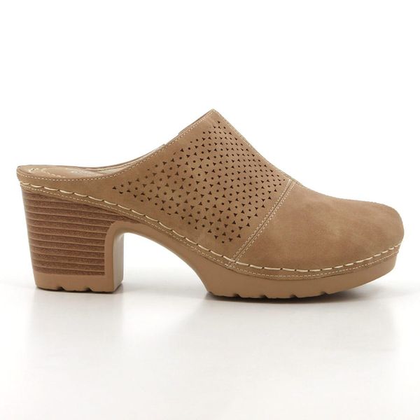 Hush Puppies Soft Seanna Clog Heels Mocha