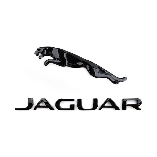 20cm Jaguar Trunk Badge Set