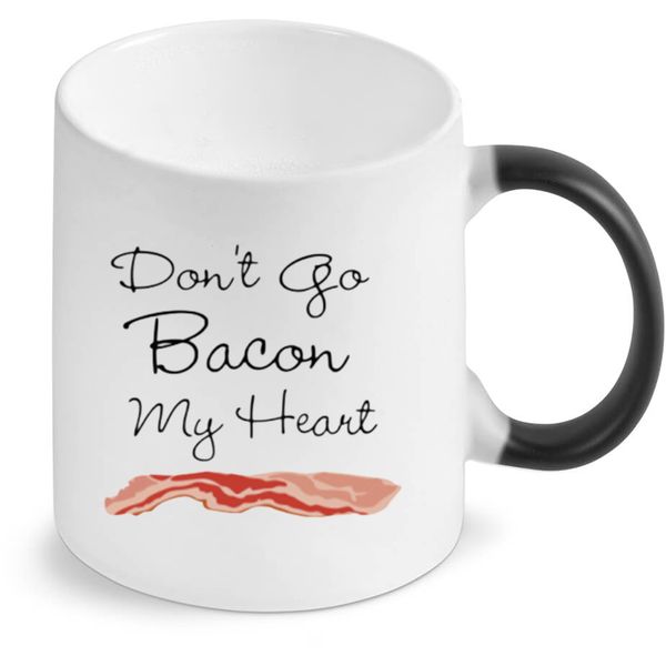 Bacon My Heart Birthday Christmas Anniversary Valentine Day Gift Magic Mug