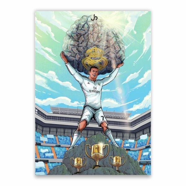 Ronaldo Madrid Goals And Trophies Poster - A1