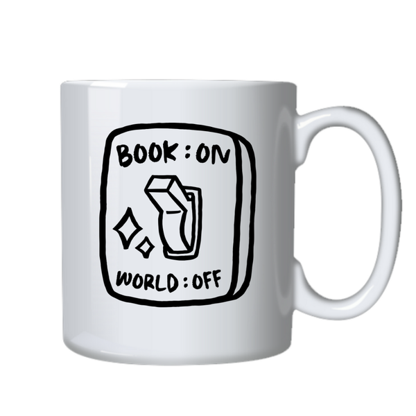 Book On World Off Novel Book Reader Lover Fun Custom Mug Birthday Gift 402