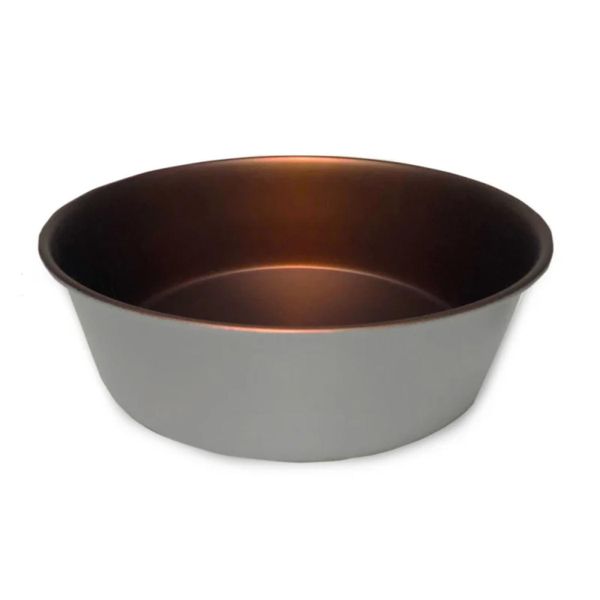Zaara Feeding Bowl 2.7L - Matte Grey with Copper