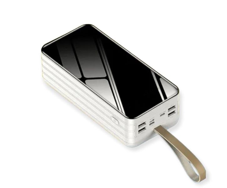 Fast Charge 50000mah Power Bank W/LED Light 3 Detachable Cables 4 USB Ports