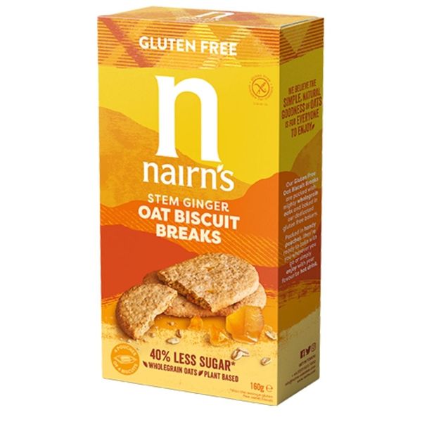 Nairns Gluten Free Ginger Biscuits Breaks - 160g