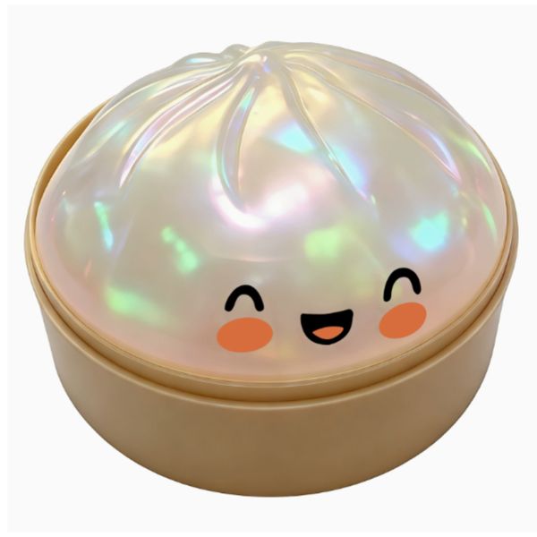 3Pcs Glitter Large Dumplings Squishy,Mega Dumpling Stress Relief Fidget Toy