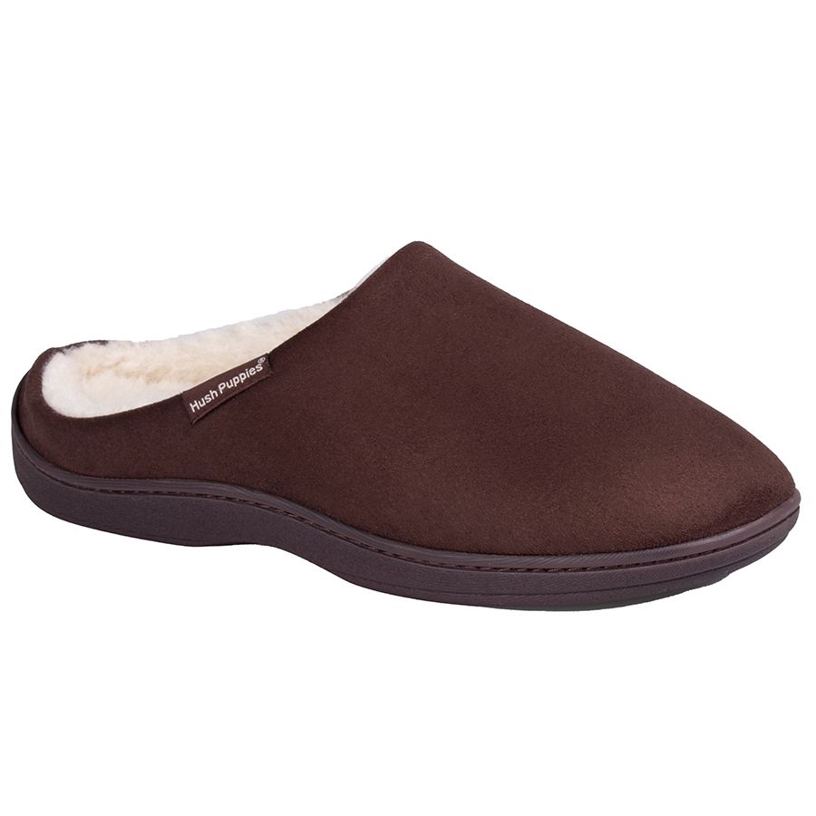 Hush Puppies Kevin Mule Slippers Brown | Shop Today. Get it Tomorrow ...