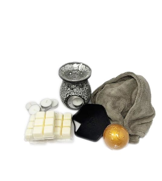 Mother's Day Self-Care Gift Box - Wax Melter, Melts &amp; Pamper Set
