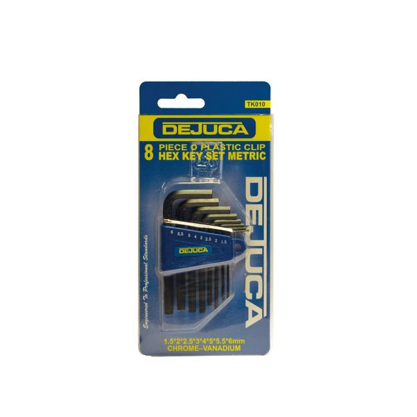 Dejuca - Allen Key Set - Metric - 1.5-6mm - 8/piece - 4 Pack
