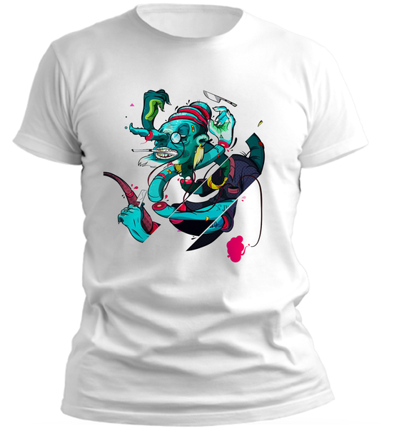 PepperSt Men's White T-Shirt - Crazy Hobo