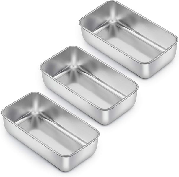 HOMGEM Loaf Pan for Baking Bread, 9x5 Inch Stainless Steel Baking Loaf Pans