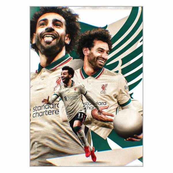 Mo Salah Away Kit Collage Poster - A1