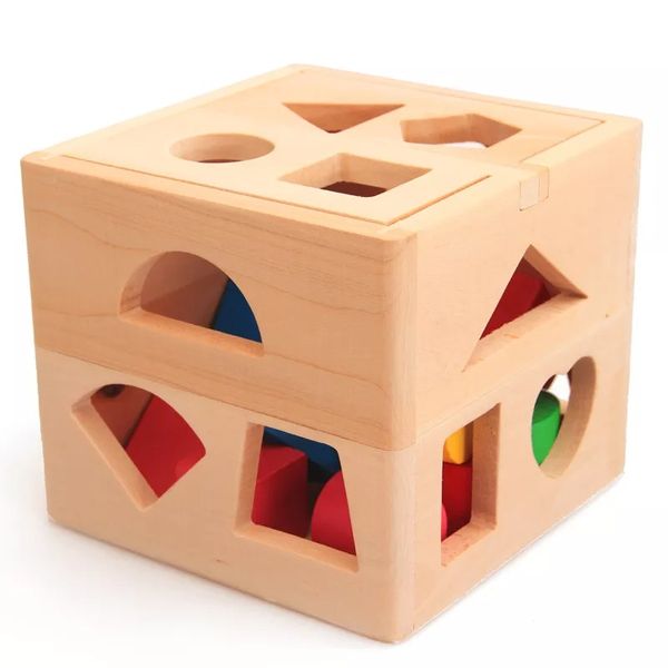 Best-Trader Educational Wooden Shape Solid Box BT