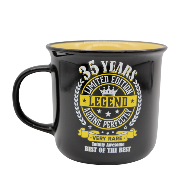 Legends Mug - 35 Years - Yellow