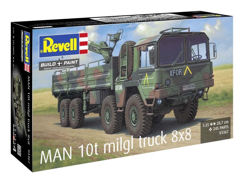 Revell 1/35 MAN 10t Milgl 8x8 Truck Plastic Model Kit