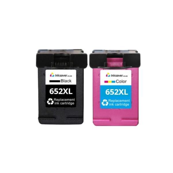 Inksaver Black &amp; Colour Combo Pack Compatible with HP 652XL