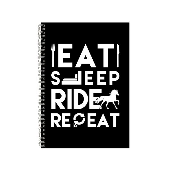 Horse Riding Notebook Equestarian Gift Idea A4 Notepad Pad 31