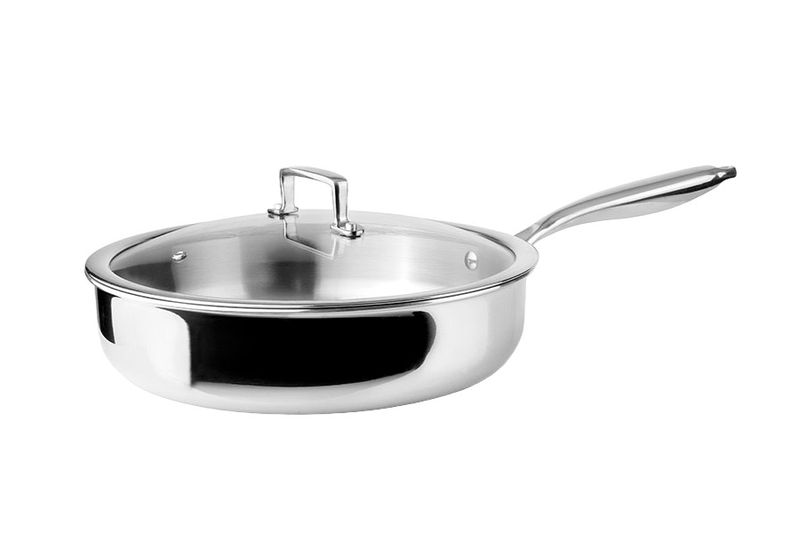 Ibili Stainless Steel Natural Triply Stewing Pan (28cm)