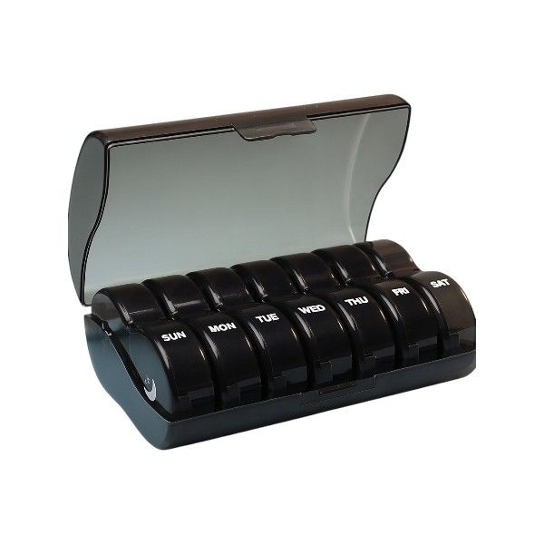 Weekly Pill Organizer &amp; Secure Flip-Top Lid