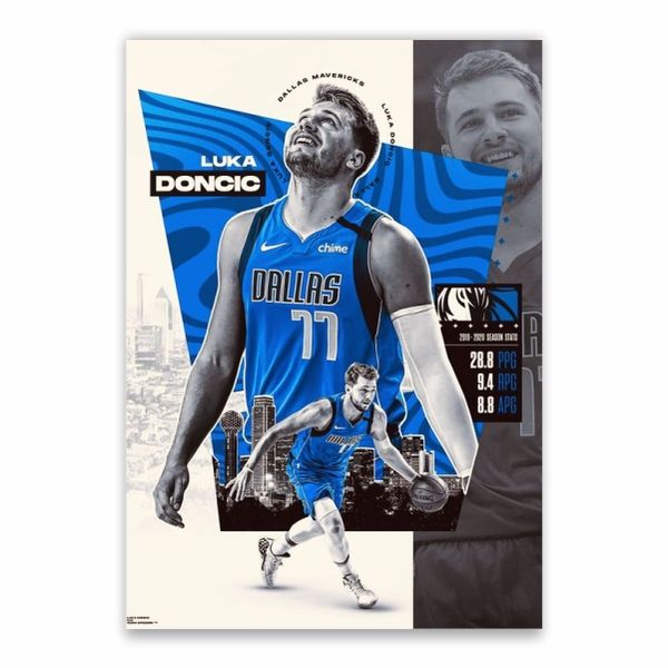 Luka Doncic Dallas Poster - A1