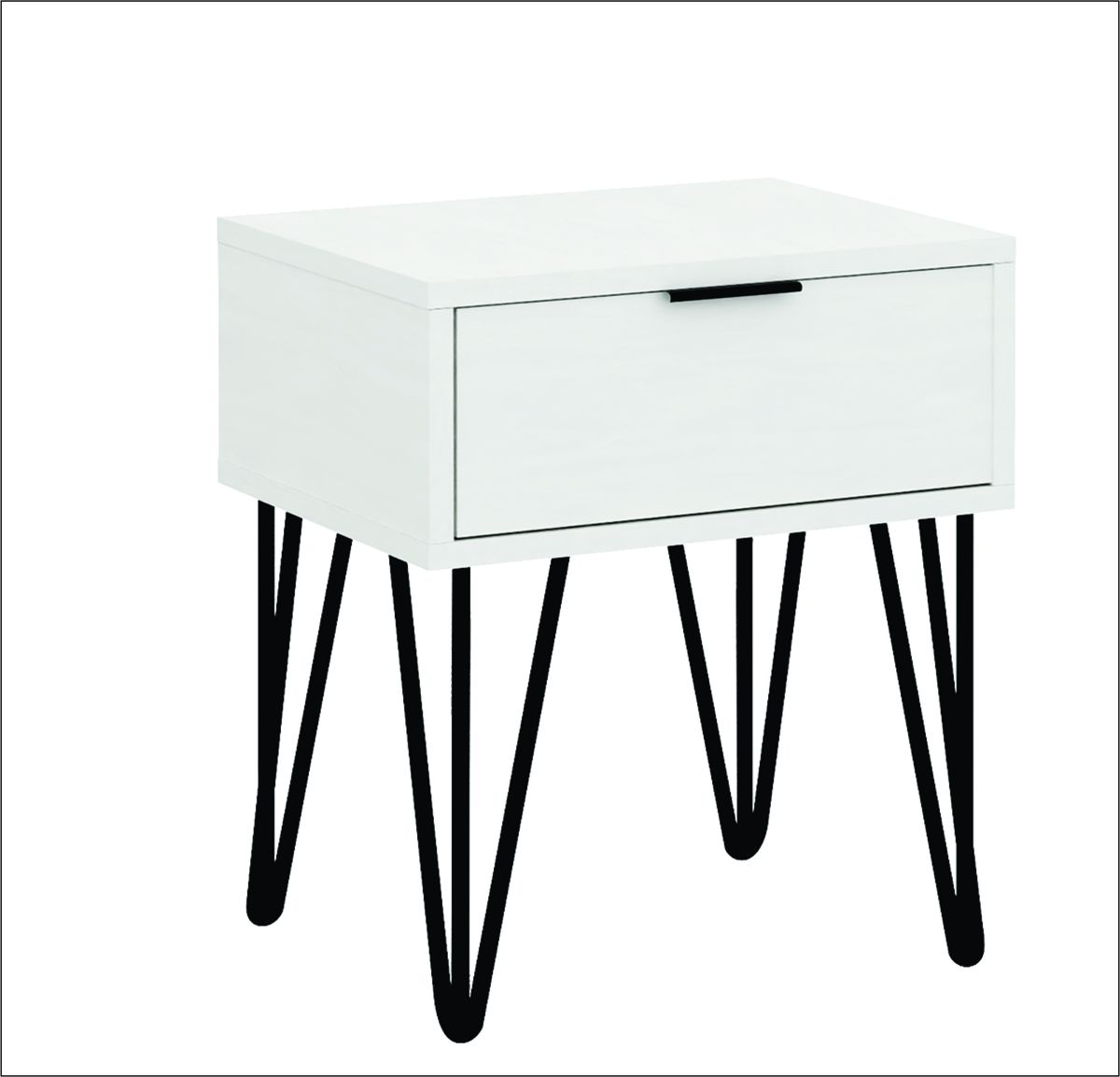 Milan Bedside Table Pedestal White Shop Today. Get it Tomorrow