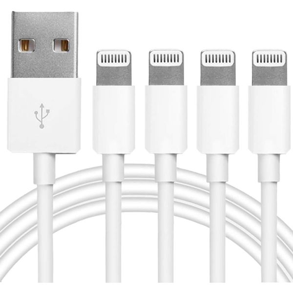 4Pack Charger Lightning to USB Charging Cable Compatible with iPhone 14/13