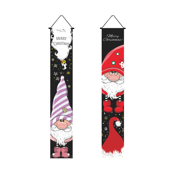 Merry Christmas. Hang the Banner. Indoor and Outdoor Christmas Decorative B
