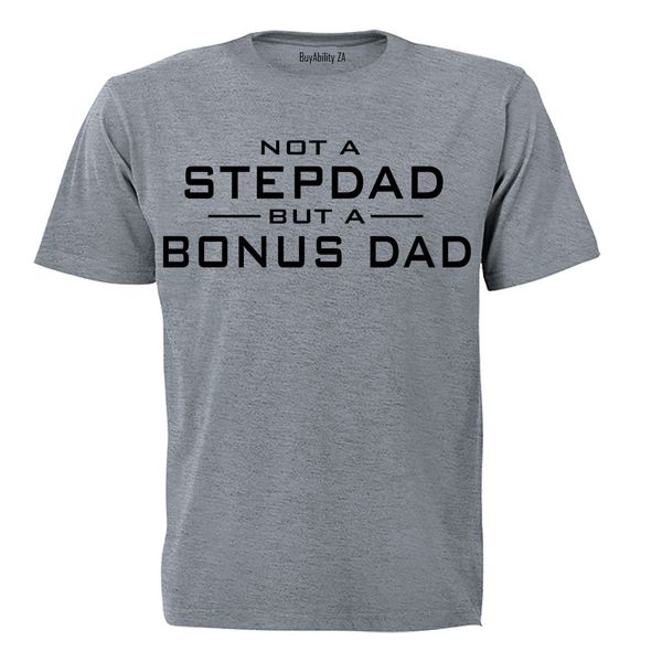 But A Bonus Dad - Mens - T-Shirt - Grey image