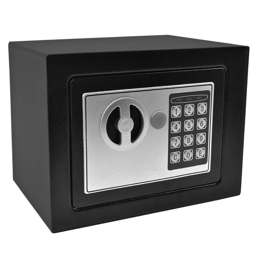 Small Electronic Wall in Style Safe Box with Keypad Lock - Black | Shop ...