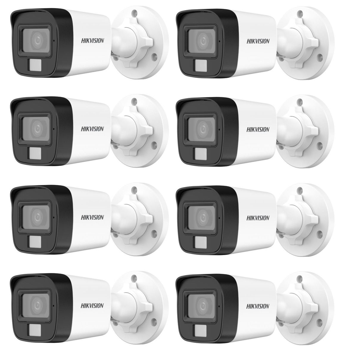 Hikvision 3K Smart Hybrid Light Audio Bullet Camera - 8 Set - SBR Bundle