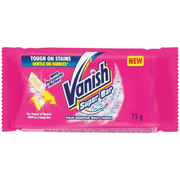 Vanish 12x75g Multi Fabric Stain Remover, Super Bar