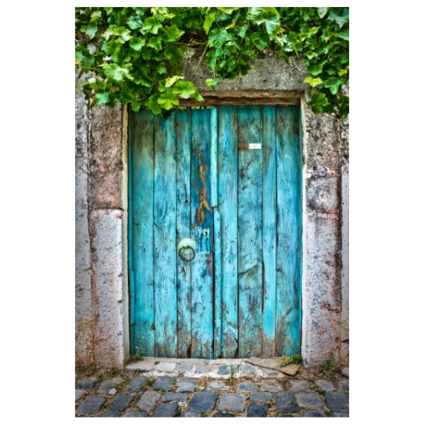 Blue Door To Dreams - Print on Canvas - 800mmx1200mm