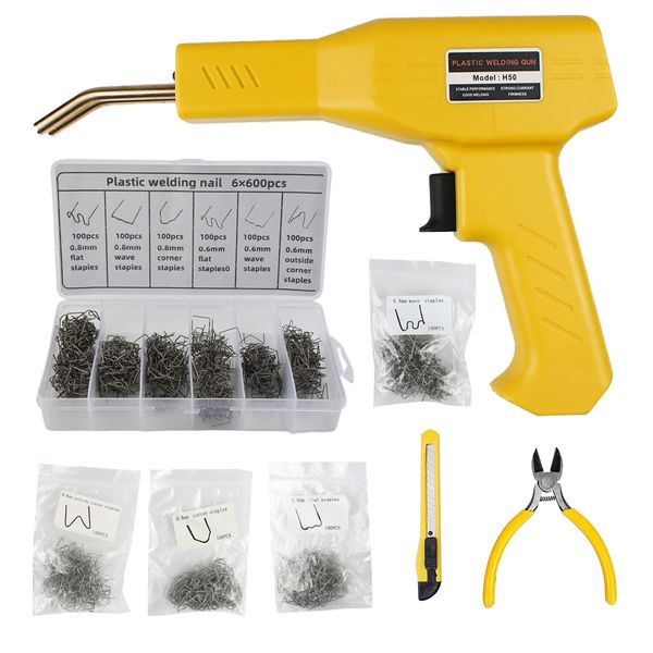 Tool Welder Repair Gun with Welding Staples Jumbo 804 Piece Set