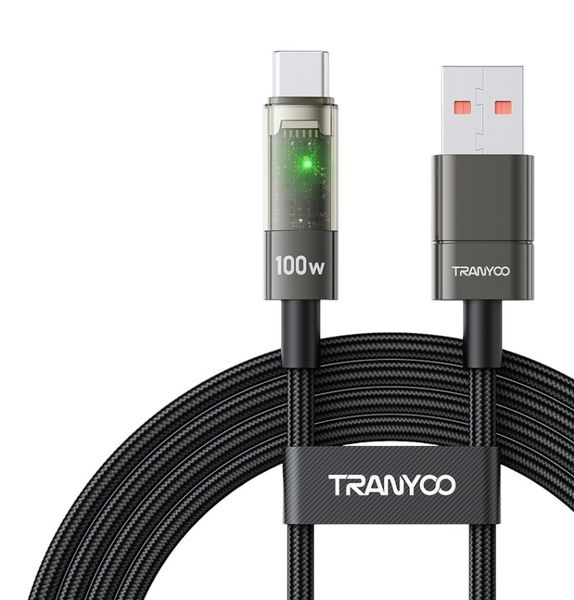 Tranyoo 100W USB to Type-C Charger Cable - Auto Power Off - AC-1