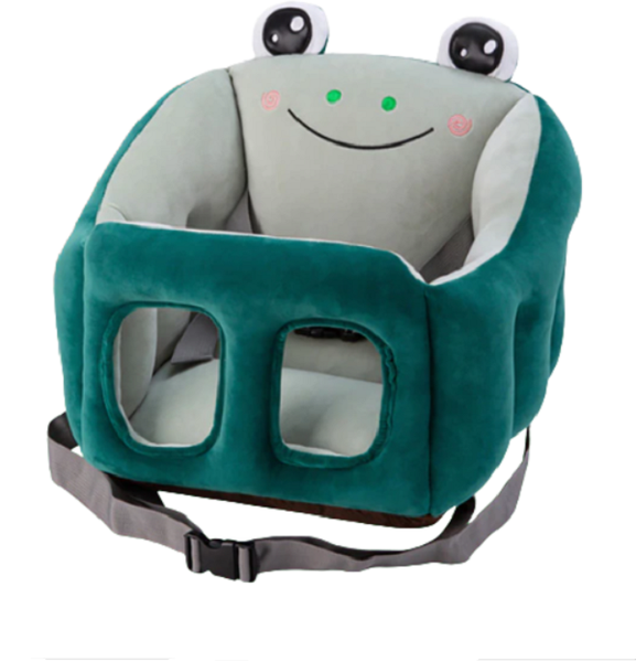 Cartoon Portable Baby Dining Chair Multifunctional Baby Seat - Green