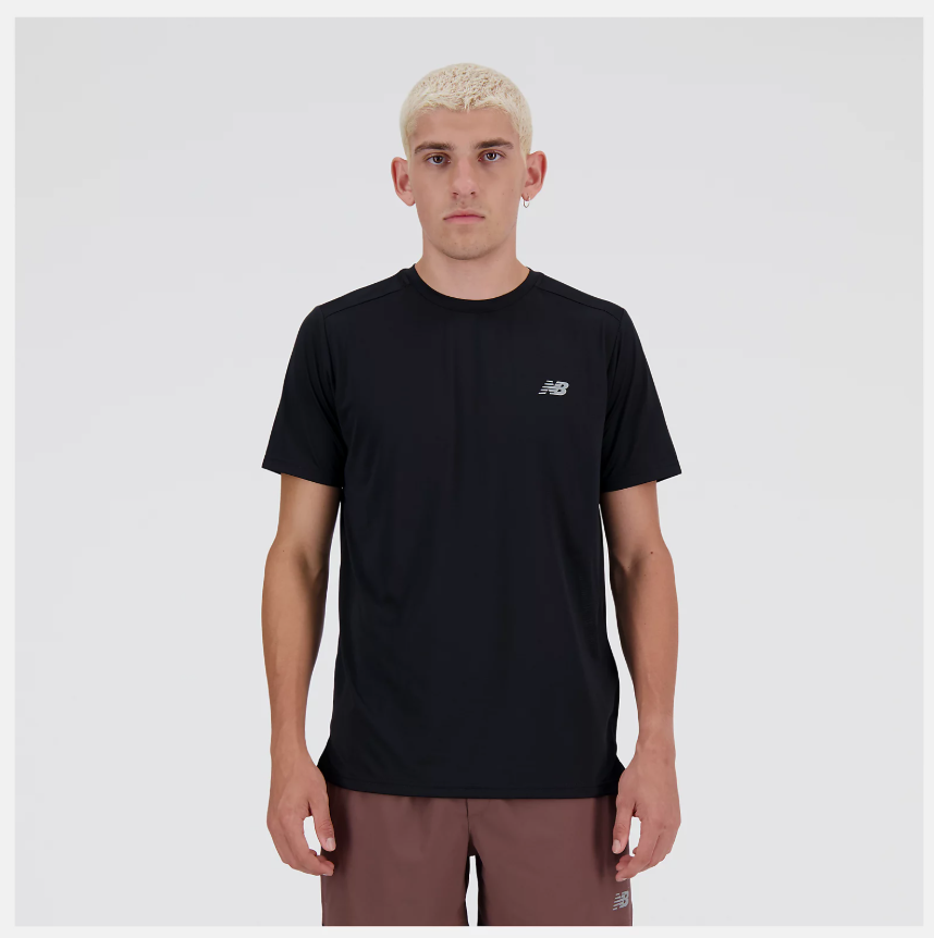 New Balance Men's Sport Essential Short Sleeve Tee - Blue