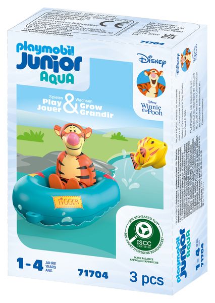 Playmobil Junior &amp; Disney - Tigger's Rubber Boat Ride (3 Pieces)
