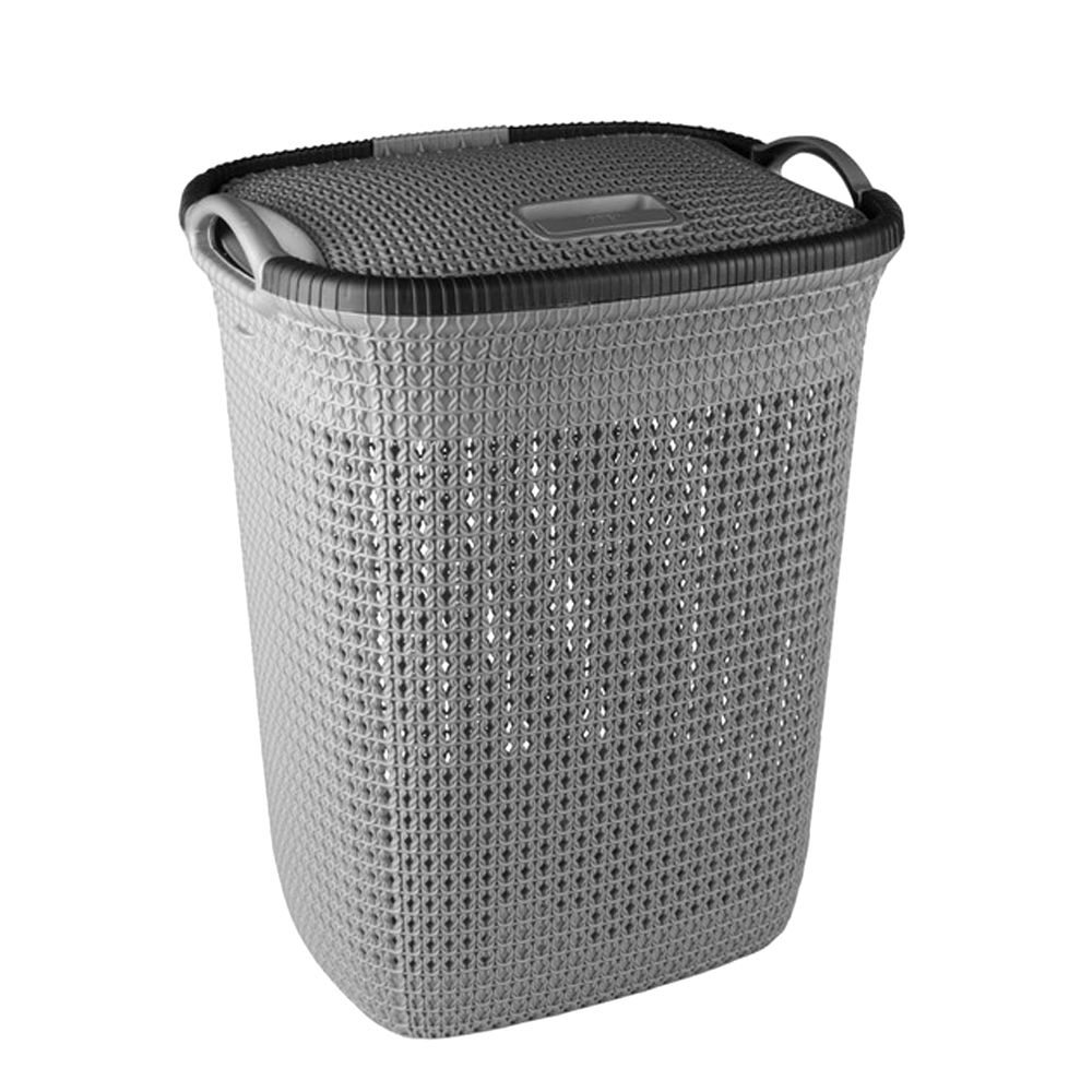 Dream Home Large Laundry Basket Collection Bin with Lid 50L Shop