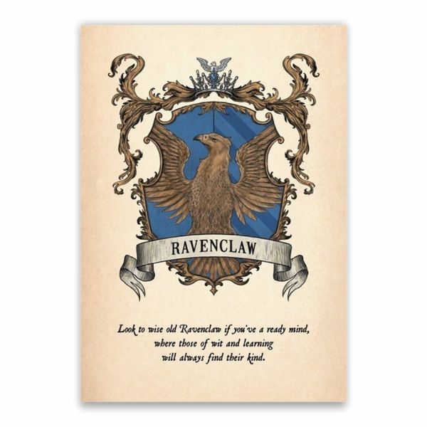 Ravenclaw Logo And Characteristics Poster - A1