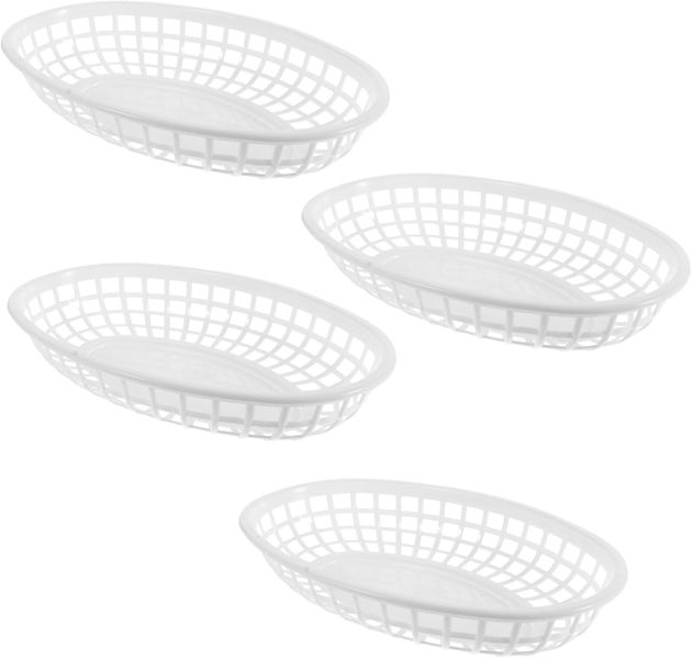 Regent Serving Oval Plastic Basket 4 packs