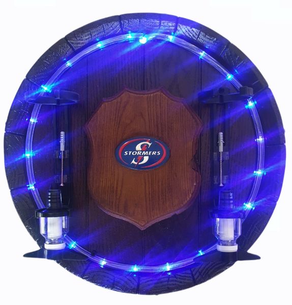 Stormers Led Round Barrel 2 x optic Liquor Dispenser